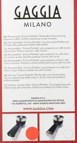 Vista 3 de Gaggia 421941312101 Portafiltros crema perfetta