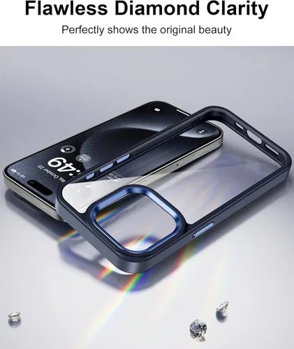 Vista 462 de HOOMIL Funda para iPhone 7 Plus/iPhone 8 Plus de 5.5 Pulgadas, sin amarillamiento, protección contra caídas, cubierta trasera dura transparente