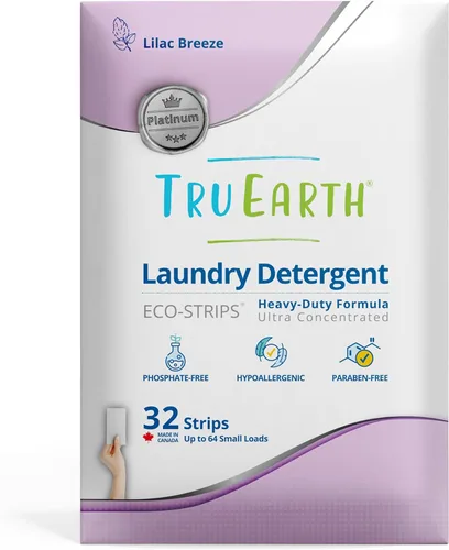 Vista 11 de Tru Earth Platinum – Hojas de detergente para ropa resistentes – hasta 64 cargas (32 unidades), sin fragancia, fórmula de tiras ultraconcentradas