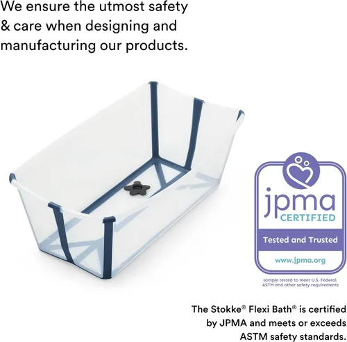 Vista 6 de Stokke Flexi Bath Stand, Gris - No Compatible con Flexi Bath X-Large - Ideal para Recién Nacidos de Hasta 21 libras