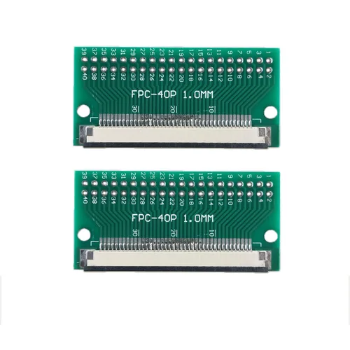 Vista 10 de MTCELL 6 unids FFC FPC PCB Converter Board 4 Pin 0.039 in Pitch to Dip 0.100 in para FCC Cable Par Extender Adaptador