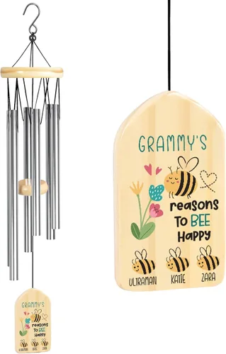 Vista 12 de Jocidea Regalos personalizados de Gigi, campanillas de viento, regalos para Gigi, regalo de abuela, perfecto para el día de la madre, cumpleaños
