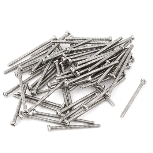 Vista 14 de uxcell Tornillos Phillips de cabeza cruzada de acero inoxidable 304 M2 x 0.118 in 60pcs