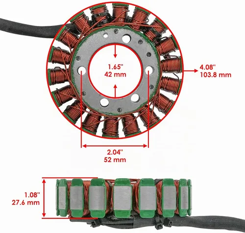 Vista 2 de Caltric Rectificador de estator y regulador con junta compatible con Kawasaki Versys 650 Kle650 2007-2014
