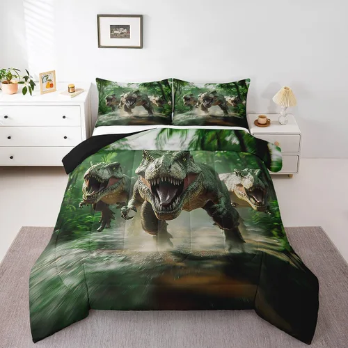 Vista 23 de Feelyou Juego de ropa de cama con lazos bonitos y cerezos, tamaño individual, para niños, juego de edredón con lazos de acuarela para niños, niñas
