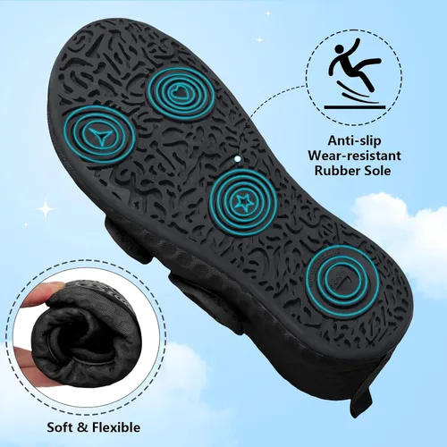 Vista 4 de BARERUN Zapatos de agua para mujeres y hombres, secado rápido, descalzos, playa, caminar, kayak, surf, yoga, sandalias ajustables anchas