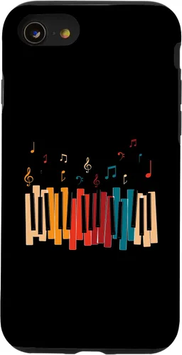 Vista 18 de iPhone 11 Pro Notas de Música Teclado Colorido Piano Case