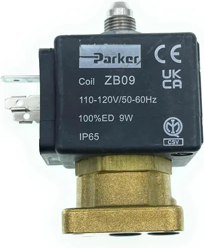 Vista 2 de Válvula solenoide de 3 vías - Bobina ZB09 9W - Reemplazo para varias máquinas de espresso (110, voltios)