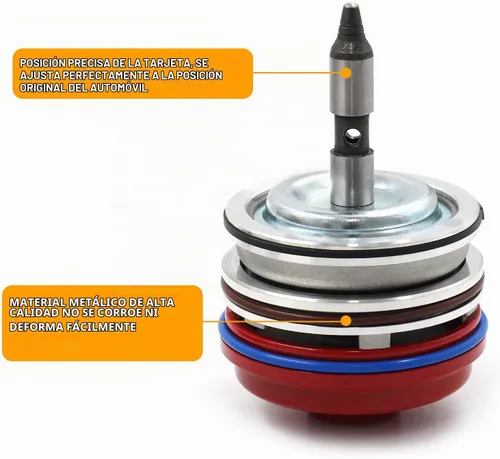 Vista 2 de Conjunto de Pistón de Servo de Alto Rendimiento con Cubierta y Anillo de Retención Compatible con Corvette 700R4 4L65E 4L70E 4L60E 1982-2014 Rojo