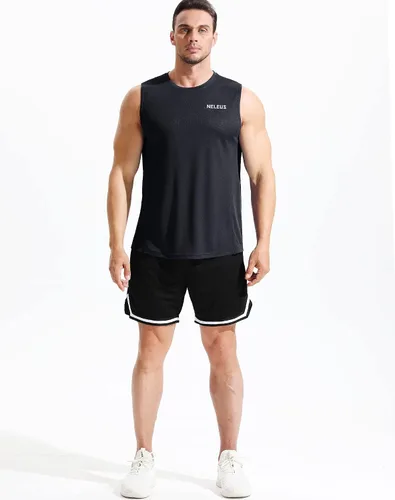 Vista 6 de NELEUS Camiseta sin mangas Dry Fit para hombre
