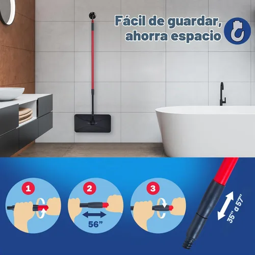 Vista 6 de Matthew - Recambios de fregona de microfibra compatibles con pisos de madera dura, repuesto de cabezal de fregona reutilizable para superficies