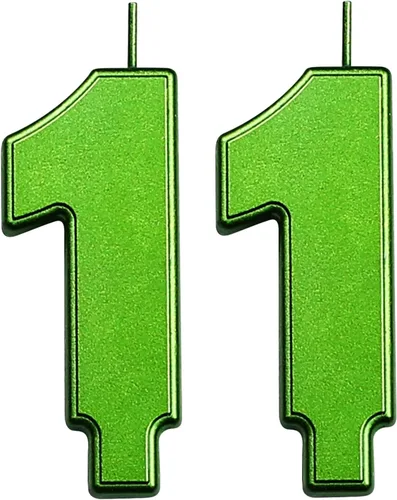 Vista 35 de DERVENTA Vela Grande de Cumpleaños Número 3D Verde Luminoso de 3.7 Pulgadas Celebración de Fiesta Aniversario Decoración Adorno para Pastel 1 Pieza