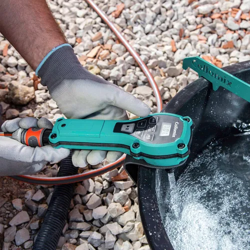 Vista 5 de COLLOMIX Dispositivo de dosificación de agua - Medidor de agua de precisión AQiX para mezcla de materiales con tope de flujo automático y conector