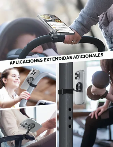 Vista 6 de eSamcore Stanley Cup Soporte magnético para teléfono Magsafe, accesorios plegables para botellas de agua, soporte de teléfono móvil para iPhone