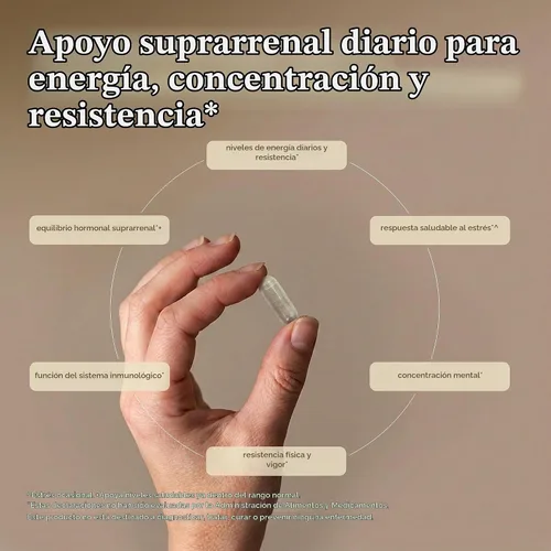 Vista 4 de Terry Naturally Adrenaplex - Soporte máximo de glándula suprarrenal - 60