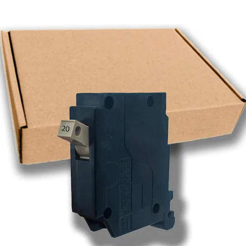 Vista 16 de Interruptor de circuito de 15 Amp, 1 polo, tipo de enchufe de 3/4 de pulgada, disyuntor de caja moldeada compatible con centros de carga OEM, 10KA