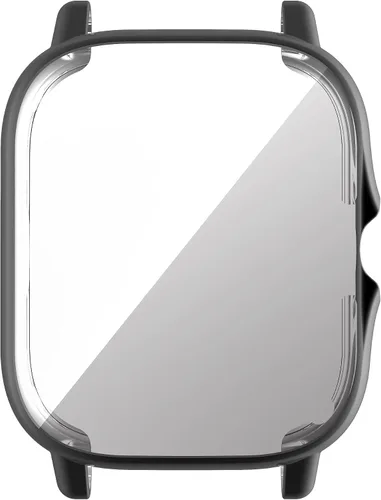 Vista 7 de Yrzper Compatible con Amazfit GTS 2 Smartwatch Case Plated Ultra-ThinTPU 360° Protector de pantalla de cuerpo entero Protector de pantalla de Negro