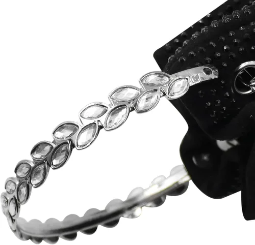 Vista 4 de Bolso de mano de noche con diamantes de imitación para mujer, con cordón brillante, bolso de hombro cruzado para baile de graduación