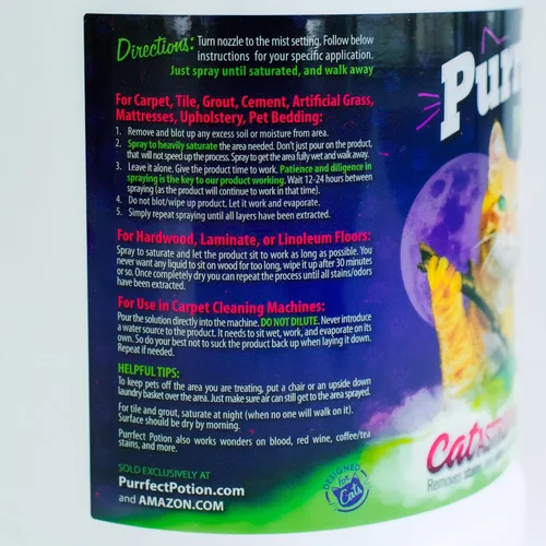 Vista 2 de Purrfect Potion® CATastrophe Remover® (recarga de un galón)