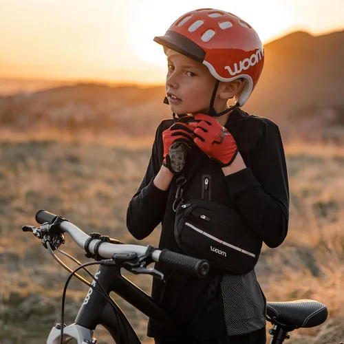 Vista 5 de woom TENS - Guantes de bicicleta para niños y jóvenes, protección completa con agarre para ciclismo de carretera y ciclismo de montaña