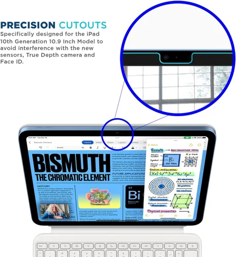 Vista 3 de Tech Armor Protector de pantalla de película antirreflejos mate para iPad 11 (2025) y iPad de 10.9 pulgadas de 10.9 pulgadas 2022, compatible