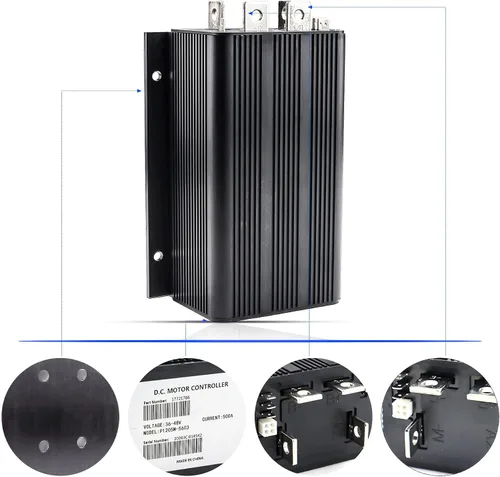Vista 5 de Controlador Curtis 1205-117 36V 400A 0-5KΩ Curtis y 1204-1205 36V 500A 0-5KΩ Compatible con Curtis 1204 1205 36V EZGO Golf Cart Controlador