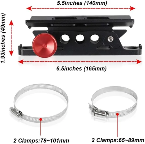 Vista 7 de Barra antivuelco de liberación rápida para extintor de incendios, soporte de montaje para extintor compatible con Jeep Wrangler Gladiator Ford