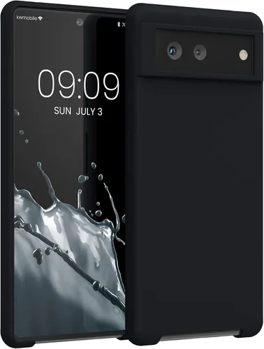 Vista 156 de kwmobile Funda Compatible con Google Pixel 6 Pro - Funda de Teléfono de Silicona TPU con Acabado Suave - Azul Caribe