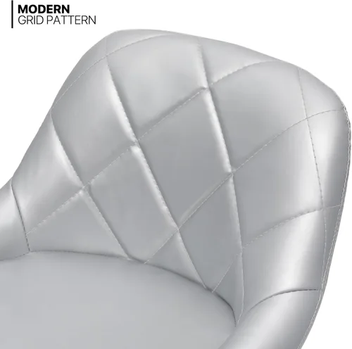 Vista 4 de MoNiBloom Taburete para encimera de cocina, Taburetes de bar giratorios ajustables en altura, Taburetes de barra de mostrador de cocina de cuero PU