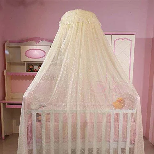 Vista 6 de Mosquitera para cuna de bebé, con soporte de clip, color rosa
