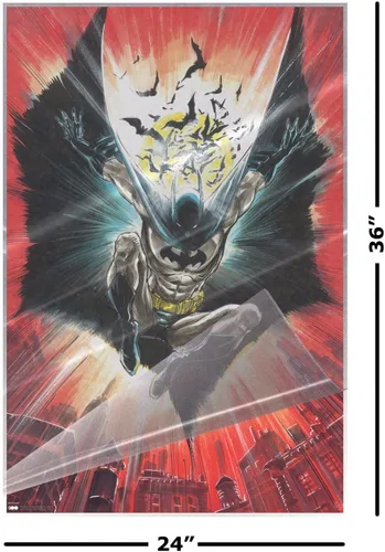 Vista 2 de Batman - DC Comics Poster (Attack - Bats) (Size: 24" x 36") (Laminated Poster)