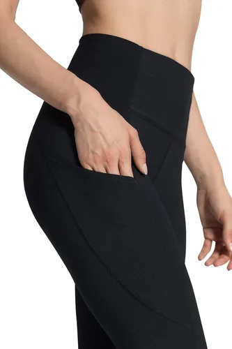 Vista 6 de Leggings de cintura alta para mujer, con control de abdomen, suaves, con bolsillos laterales