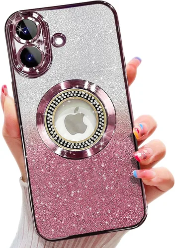 Vista 144 de Misscase Funda magnética con purpurina para iPhone 11 compatible con MagSafe, protección completa, delgada, a prueba de golpes, antiarañazos