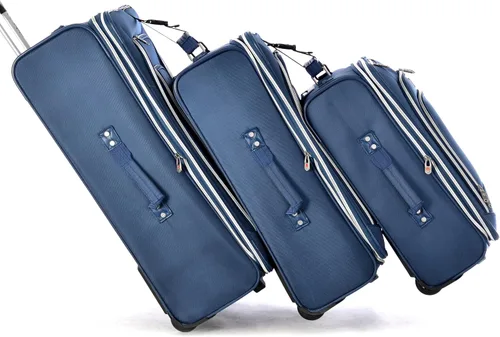 Vista 6 de Olympia Luggage Hamburg - Juego de equipaje de 3 piezas, marino, Juego de equipaje Hamburgo