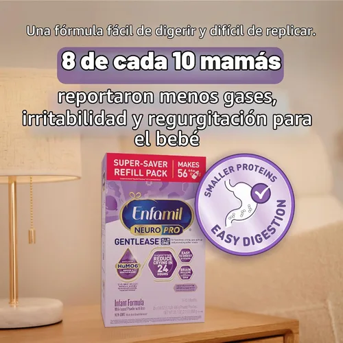 Vista 3 de Enfamil NeuroPro Gentlease Baby Formula for Easing Fussiness, 35.2 Oz