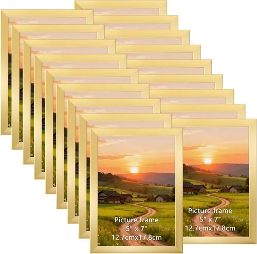 Vista 10 de Juego de 12 portarretratos negros de 4 x 6 pulgadas para mostrar fotos de 4 x 6 pulgadas, collage de múltiples marcos de 4 x 6 pulgadas para pared
