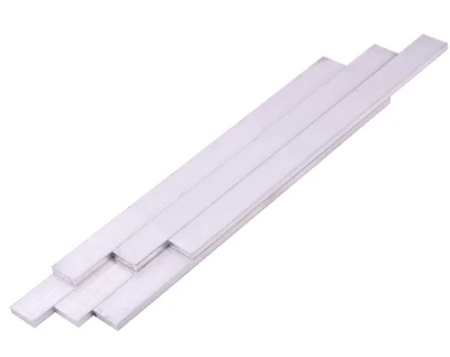Vista 3 de 6 Piezas de Barra Plana Cuadrada de Aluminio 1/4" (6mm) X 1" (25mm) de 12" de Largo .236" Placa de Uso General 6061, T6511 Barra Sólida de Nueva