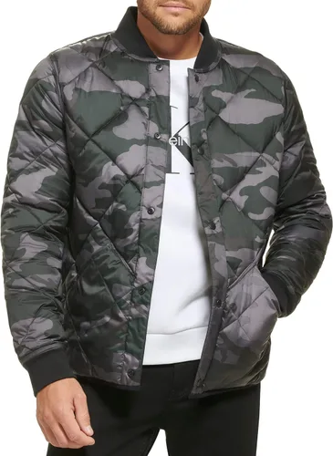 Vista 7 de Calvin Klein Chaqueta acolchada reversible con diamantes para hombre
