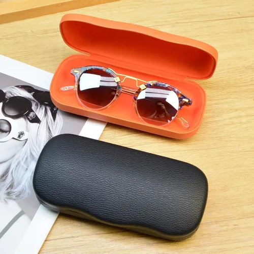 Vista 6 de Estuche para lentes de 2 piezas, funda rígida para gafas para mujeres y hombres