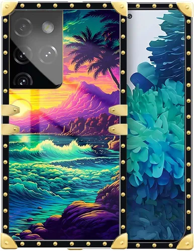 Vista 97 de Funda compatible con Samsung Galaxy S10 4G, TPU suave de lujo y parte trasera de policarbonato duro para niñas y mujeres, funda protectora a prueba
