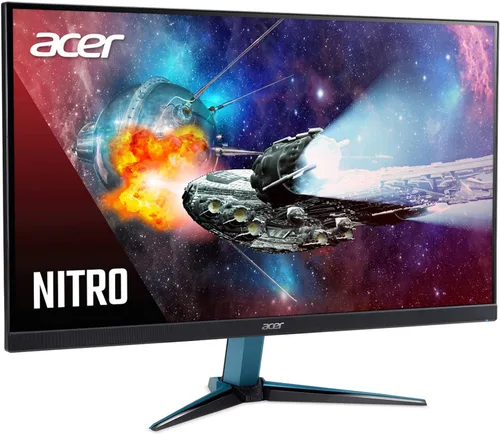 Vista 2 de Monitor IPS sin marco con tecnología AMD Radeon FreeSync, para juegos, Acer Nitro, Negro