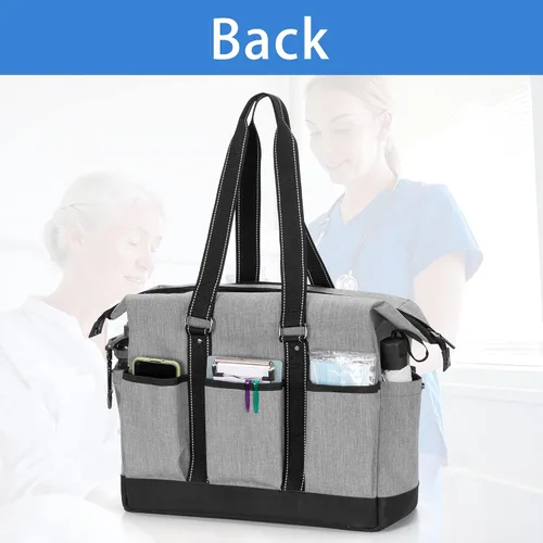 Vista 18 de Damero Bolsa de enfermera con funda para laptop para el trabajo y el cuidado del hogar, estudiantes de medicina