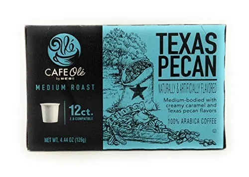 Vista 3 de Café Ole Taste of Texas Gourmet Coffee K Cups surtido de regalo, 12 unidades (36 tazas) Houston Blend, Texas Pecan, Taste of San Antonio, juego de 2