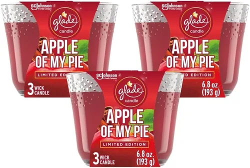 Vista 10 de Glade Candle, Apple of My Pie 6.8 onzas (paquete de 2)