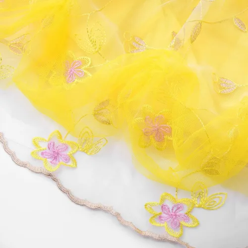 Vista 8 de JerrisApparel Disfraz de princesa de hombros descubiertos para niñas, vestido de fiesta de carnaval, cosplay con accesorios