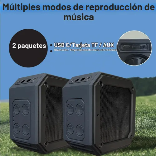 Vista 3 de BIRDIE79 - Paquete de 2 altavoces Bluetooth para carrito de golf, magnéticos, IPX7, estéreo de 36 W
