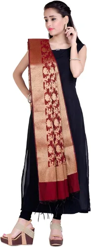 Vista 2 de Chandrakala Banarasi Dupatta para mujer, chal bufanda envolvente Chunni, (D267)
