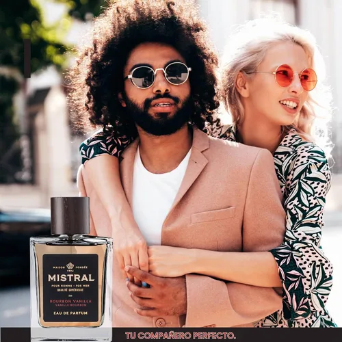 Vista 6 de Mistral Bourbon Vanilla Eau de Parfum para hombre, colonia para hombre, 3.4