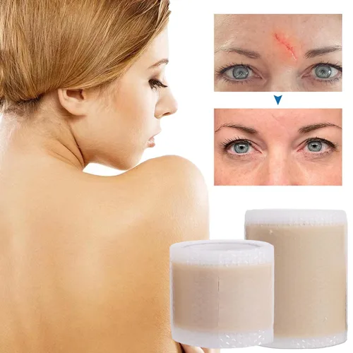 Vista 3 de Láminas de silicona anchas impermeables para reparación de la piel, cubierta autoadhesiva, tatuajes, cicatrices, calcomanías para el cuidado