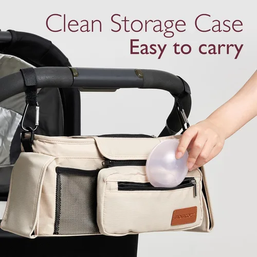 Vista 9 de Momcozy Protectores de pezones ultrafinos, 100% silicona de grado alimenticio para madres que amamantan, sin BPA/BPS, funda de transporte súper
